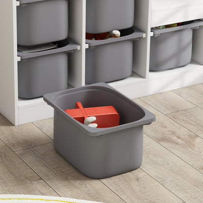 Toy Storage Organiser, Three-Layer Kids Toy Storage Units, with Removable Bins, for Ages 3-8 Years, Grey