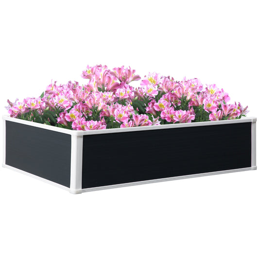 302L Raised Garden Bed, Weather-resistant PP Planter Box Containers for Outdoor Patio Plant Flower Vegetable