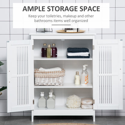 Modern Bathroom Floor Cabinet - White