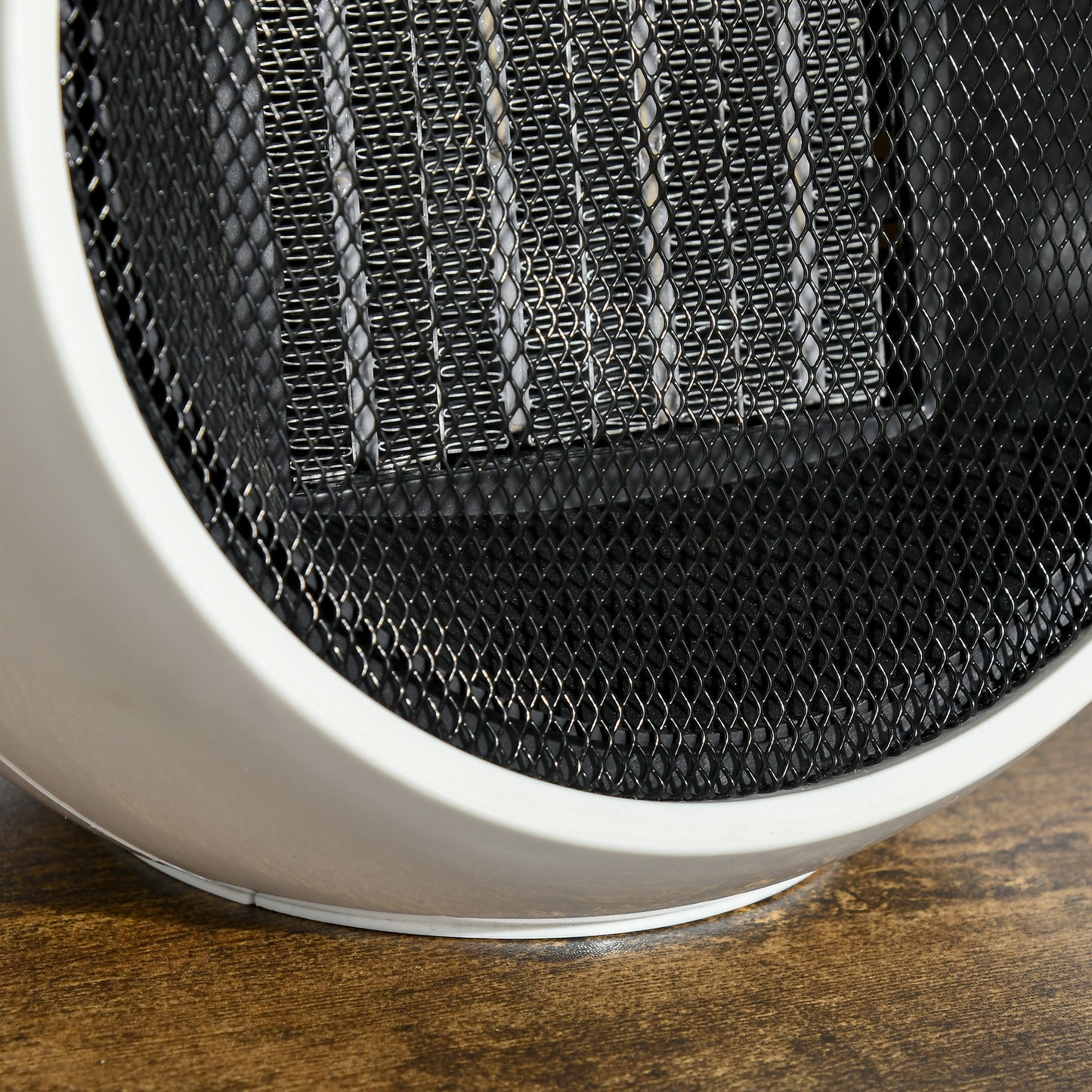 1500W Small Space Heater, Ceramic Electric Plug in Fan Heater with 3 Heat Setting, Adjustable Temperature, Tip-Over