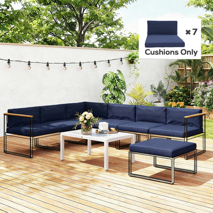 14-piece Dining Set Cushions - Dark Blue