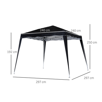 3 M x 3 M Base/ 2.5 M x 2.5 M Top Pop Up Gazebo with Carry Bag
