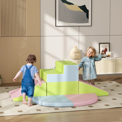 6-Piece Soft Kids Playset for Climb and Crawl