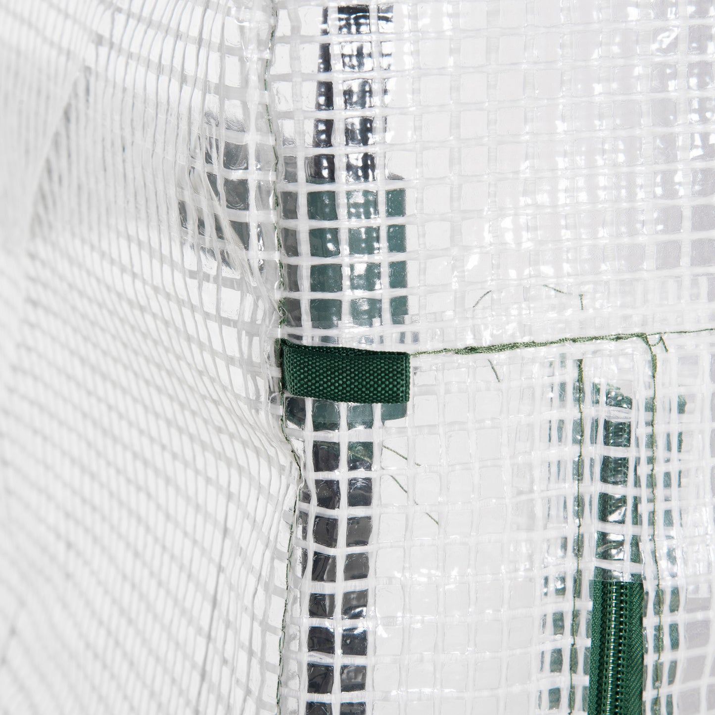 4 Tier Mini Greenhouse, Portable Compact Green House with Steel Frame, PE Cover, Roll-up Door, 70 x 50 x 160 cm, White