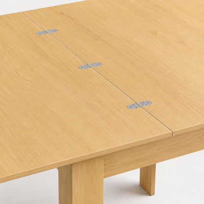 Square Dining Table, Modern Small Dining Table with Wood Effect, Space Saving, Non-slip Foot Pads, White