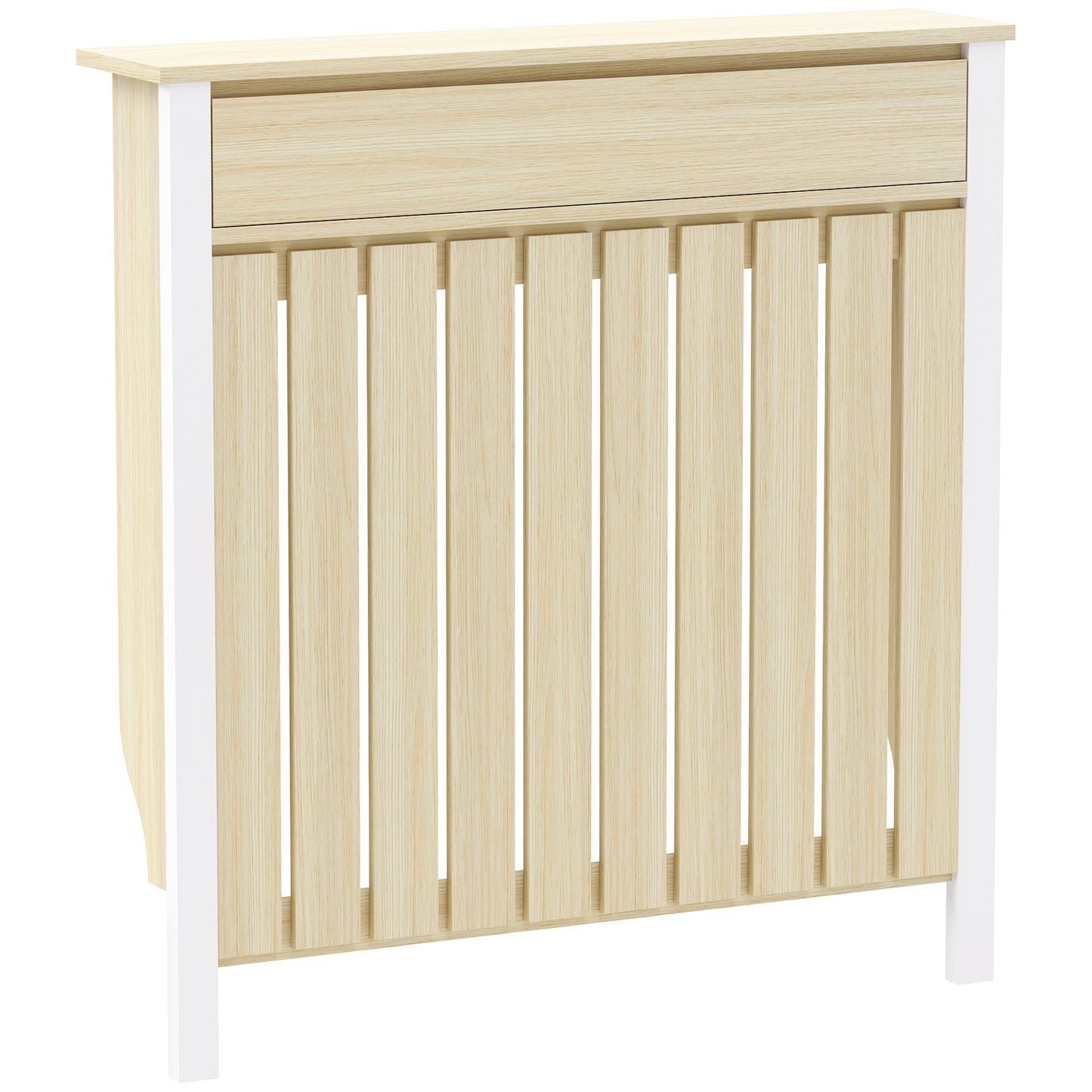 93 x 88.5cm Rustic-Look Radiator Cover - Oak