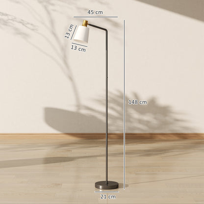 Floor Lamp with 350° Rotatable Head, Modern Standing Lamp with 3000K/4000K/6500K Colour Temperatures for Living Room Office