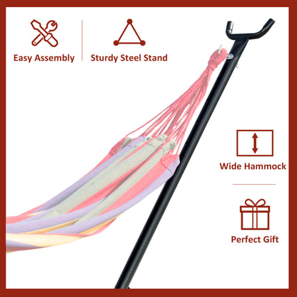 2.9m Universal Hammock Stand Metal Frame Garden Camping Picnic Outdoor Patio Replacement – Stand Only