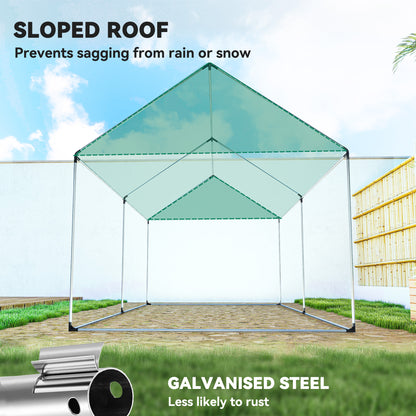 Polyethylene Walk-in Polytunnel Greenhouse, 2 x 3(m), Green