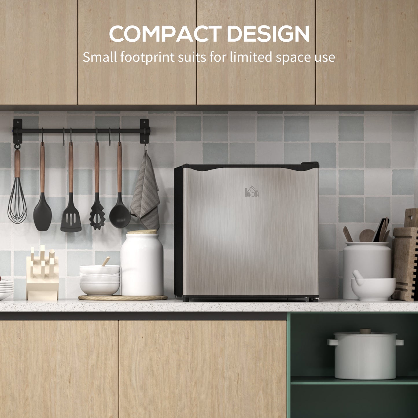 35L Mini Freezer, -24℃ to -14℃ Temperature - Silver Tone