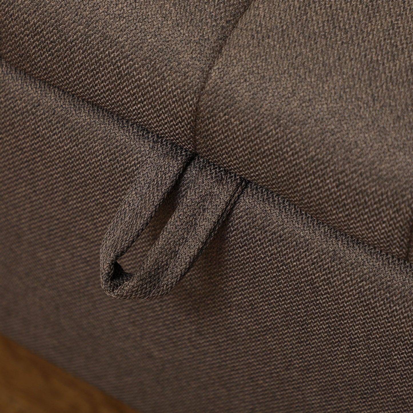 Linen-Look 92 x 31cm Storage Ottoman - Dark Brown