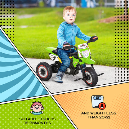 Trike for Kids, Toddler Pedal Motorcycle, Kids Ride On Tricycle Early Learning w/ Music Lights Handlebar Stickers Exercise Bo