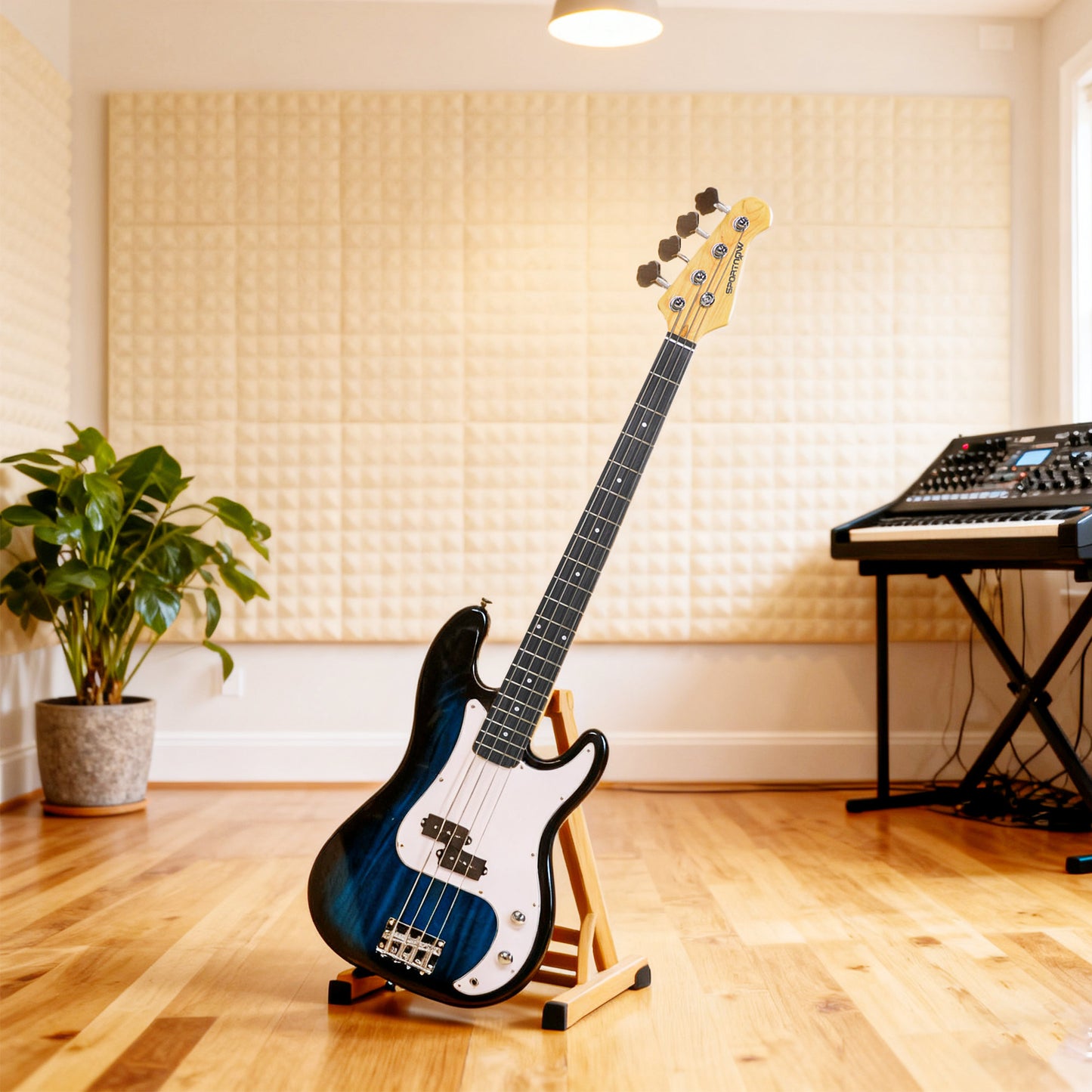 4 String Full Size Electric Bass Guitar for Beginners
