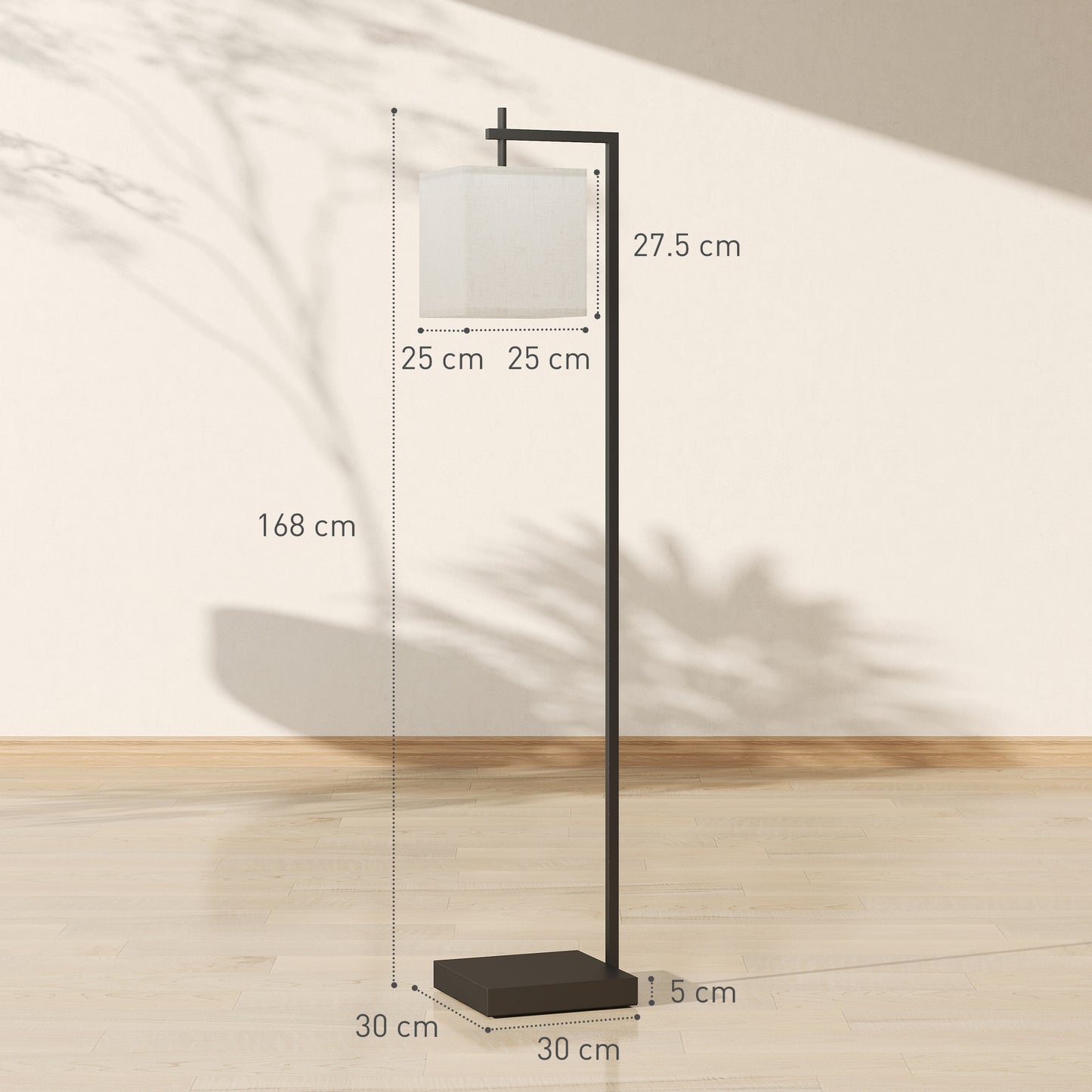 Floor Lamp for Living Room, 66" Modern Tall Standing Lamp with Adjustable Colour Temperatures & 10 Brightness Levels