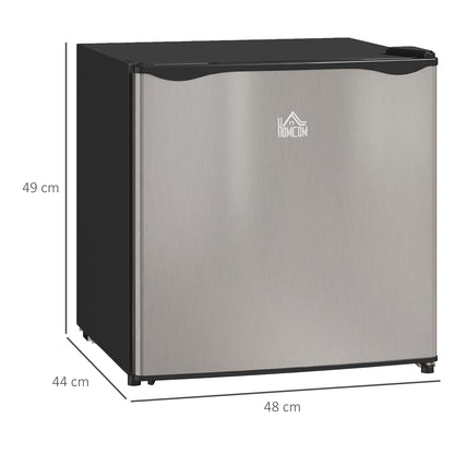 46 Litre Table Top Mini Fridge, Small Fridge with Ice Box, Reversible Door, Adjustable Temperature and Legs for Bedrooms