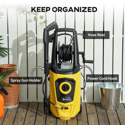 1800W High Pressure Washer, 150 Bar Pressure, 510 L/h Flow