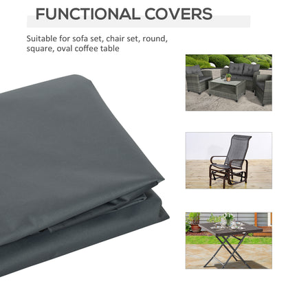Rectangular Patio Furniture Cover for Chairs Water UV Resistant Protection 600D Oxford Fabric Rattan Lounge Clean Cover
