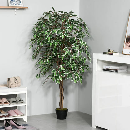 Artificial Ficus Silk Tree with Nursery Pot (160cm/5.2FT)