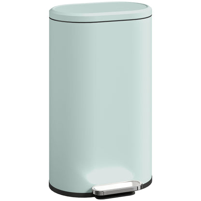 30 L Modern Curved Kitchen Bin - Green