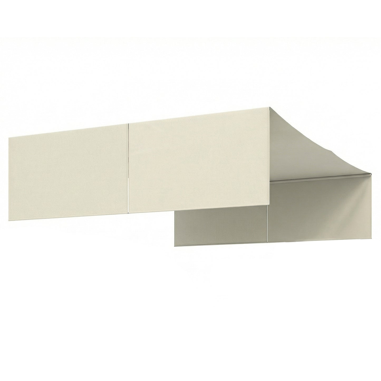 2 Pcs UV Protection Pergola Replacement Canopy, Pergola Shade Cover, Easy to Install, for 3 x 3(m) Pergola, Cream White