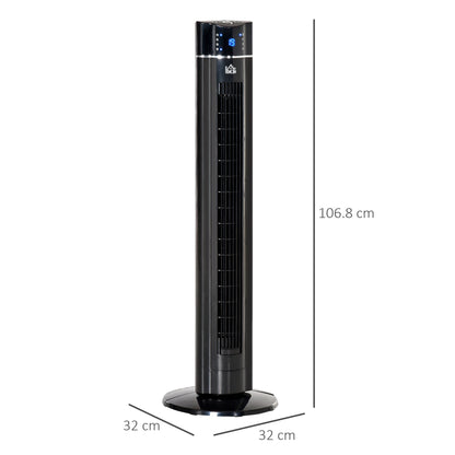 Anion Tower Fan for Bedroom, 42 inch, 6 m/s Powerful Velocity, Standing Floor Fan with 60° Oscillating, 3 Modes, 3 Speeds