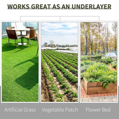 1m x 50m Weed Control Membrane, Heavy Duty Weed Control Barrier Fabric, 100gsm Ground Cover for Patios, Garden