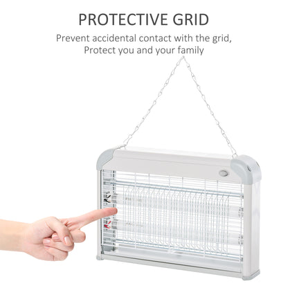 Electric Fly Zapper, 20W Electric Fly Killer, Wall Hanging Bug Zapper Indoor & Outdoor Attracting Insect Mosquito Killer