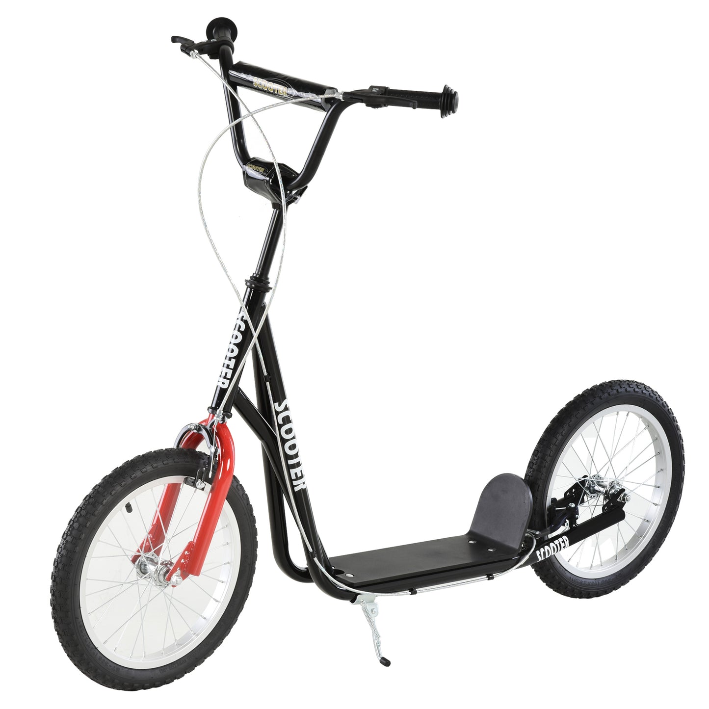 Kick Scooters for Kids with Adjustable Height, Anti-Slip Deck, Dual Brakes, Rubber Tyres