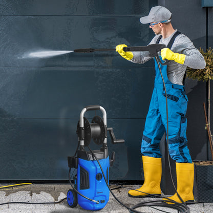 1800W High Pressure Washer, 150 Bar Pressure, 420 L/h Flow, Portable Power Washer Jet Wash Cleaner with Adjustable Nozzle