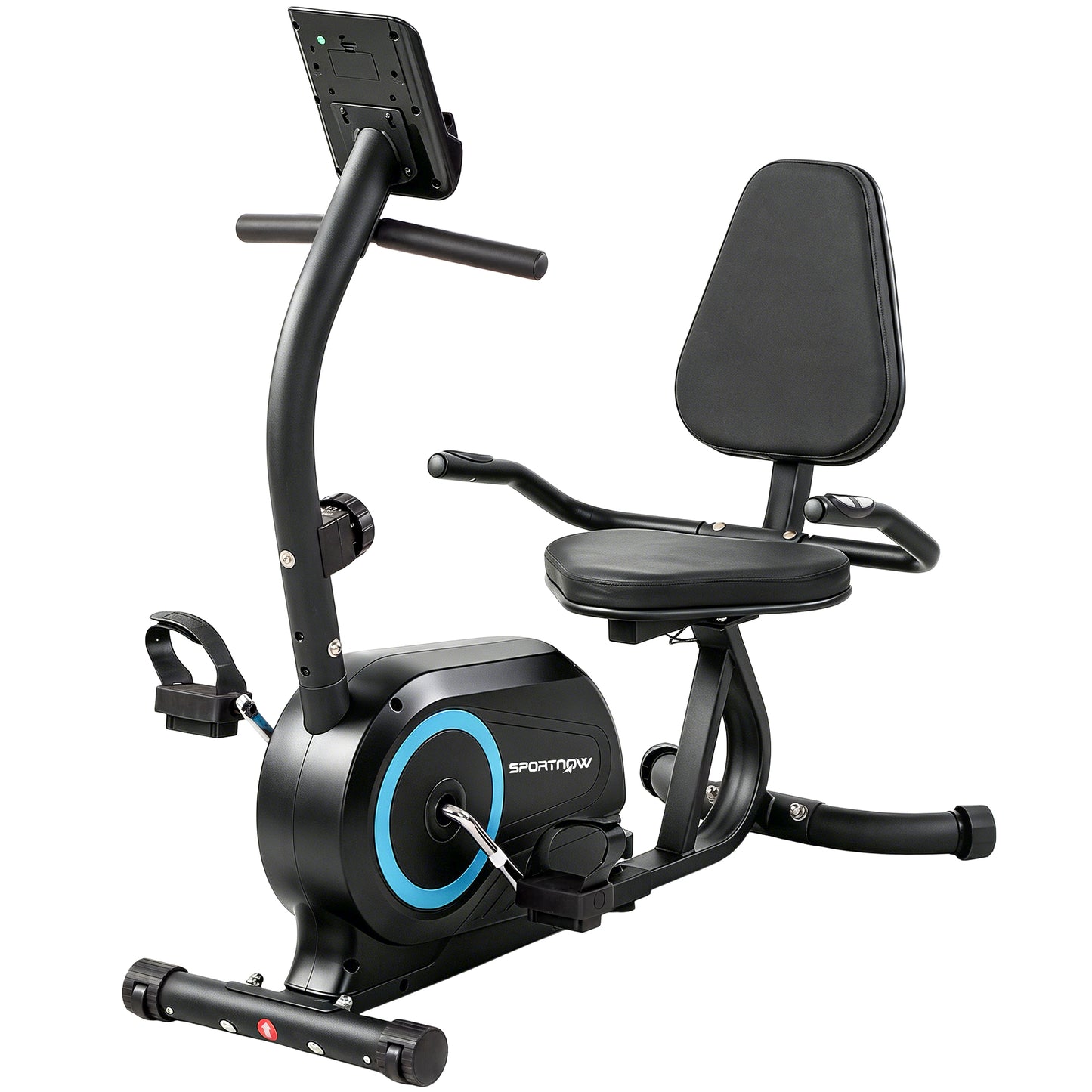 Recumbent Exercise Bike for Home, Stationary Bike with Bluetooth, App Connectivity, Quiet 8-Level Magnetic Resistance