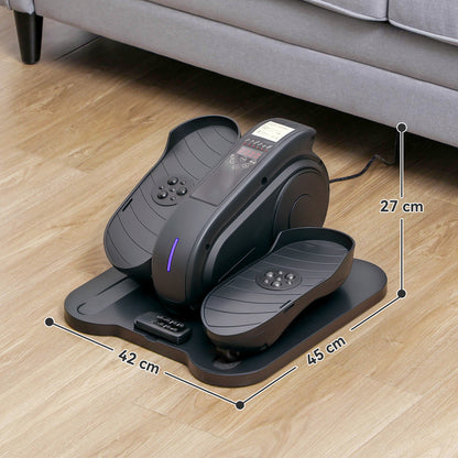 Under Desk Elliptical Machine, Seated Pedal Exerciser, Mini Electric Elliptical Machine for Seniors with LCD Monitor