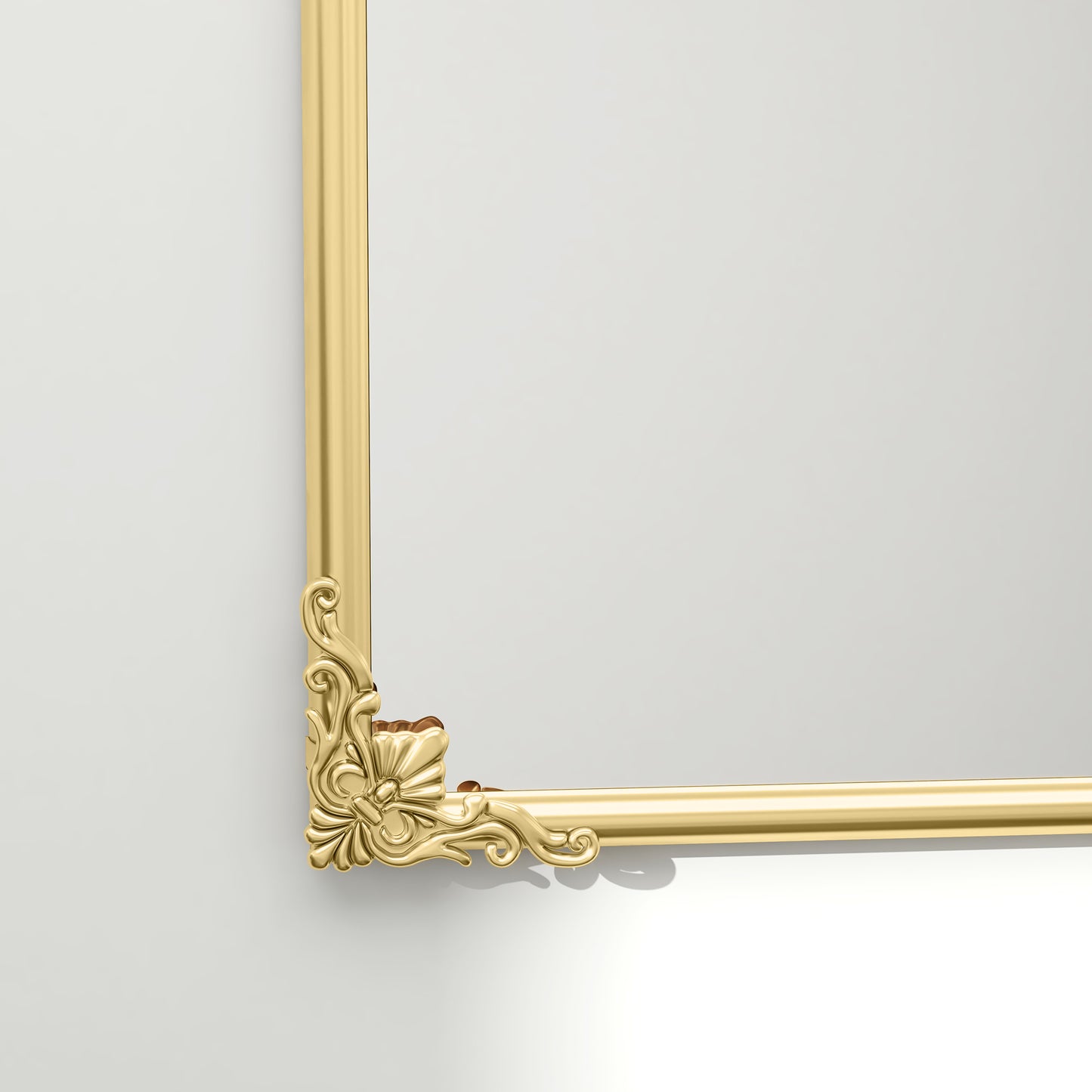 Wall Mirror, Decorative Baroque Mirror with Metal Frame, for Bedroom and Living Room, 60 x 87 cm, Gold Tone