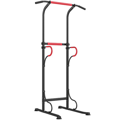 Steel Multi-Use Exercise Power Tower Pull Up Station Adjustable Height W/ Grips