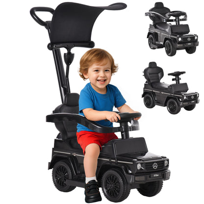 3 in 1 Kids Children Ride on Push Car Toddler Sliding Car G350 Licensed Walker Foot to Floor Slider Push-Along with Horn Stee
