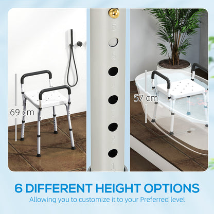57-69cm Aluminium Frame Bath Seat