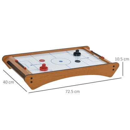 2.5FT Tabletop Air Hockey Game Table Wooden Portable Party Gaming Toy for Kids Children Adult