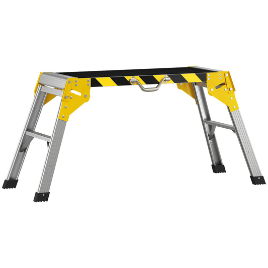 Work Bench, Foldable Aluminium Alloy Tool Stand with Handle, Non Slip, 150 kg, 110 x 32 x 50 cm