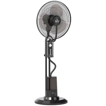 Pedestal Fan with Water Mist Spray, Spray Misting Fan with 70° Oscillation, Tilt Head, 3 Speeds, 3 Modes, Adjustable Mist
