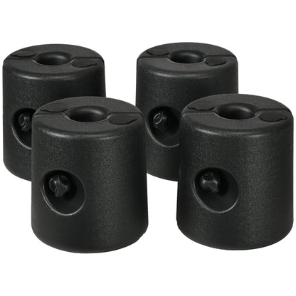 HDPE Tent Weights Set of 4, Canopy Weights, Fill with Water or Sand, 48KG