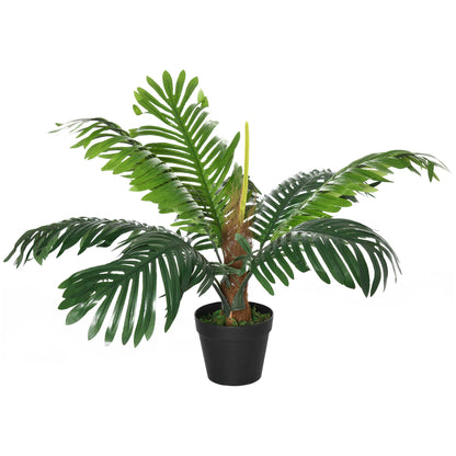 60cm Artificial Palm Tree Fake Plant in Pot - White