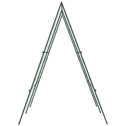 Garden Cucumber Trellis for Climbing Plants, A-Frame Trellis Plant Support with Climbing Net