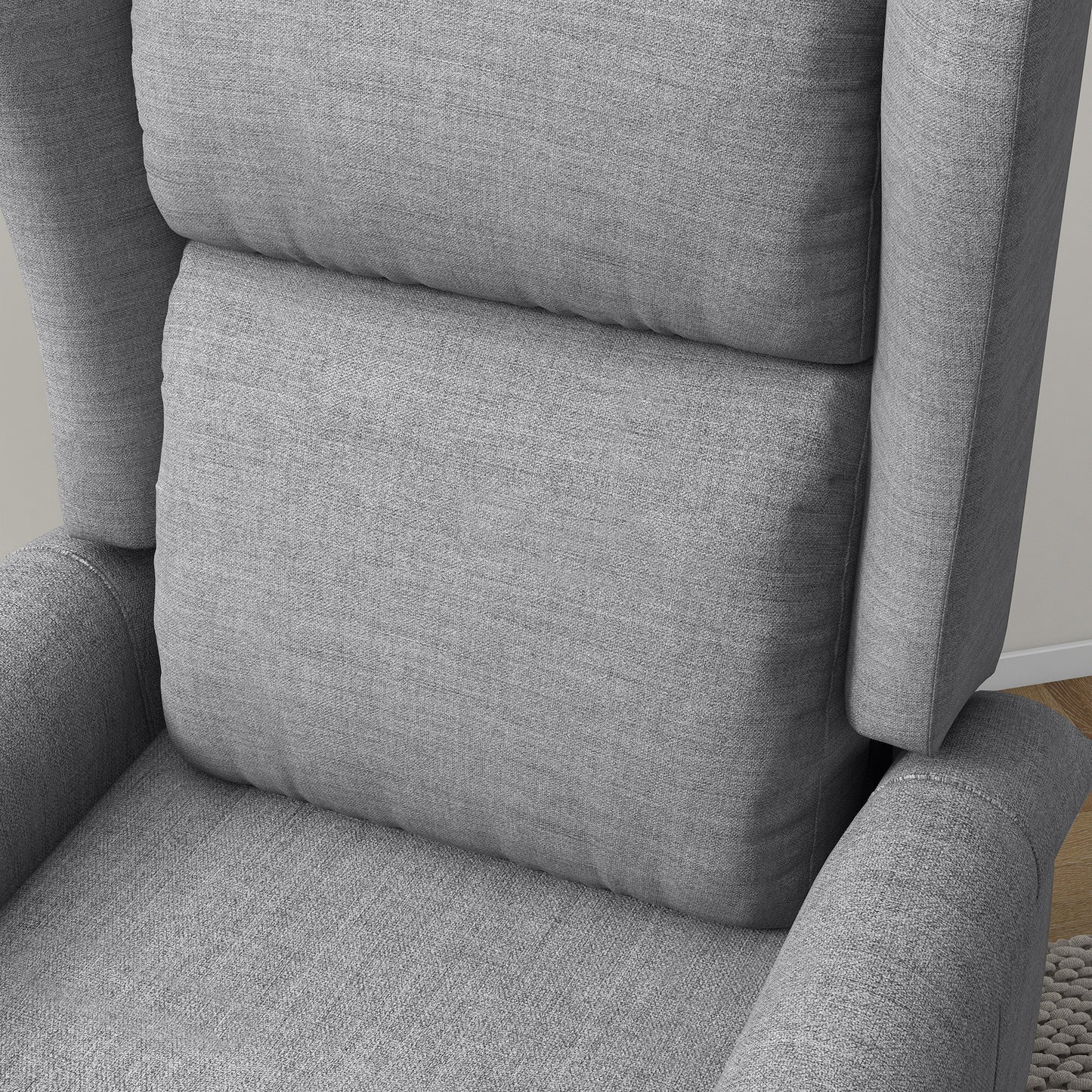 Power Lift Recliner Armchair, Electric Lift Chair for Elderly, Fabric Riser and Reclining Chair with Remote Control