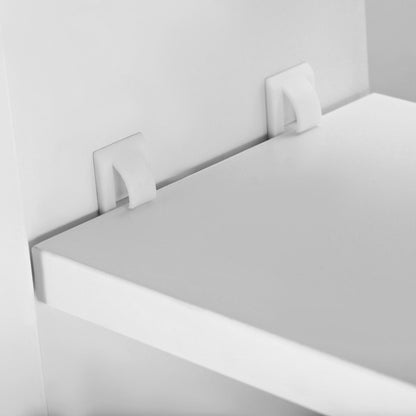 80 x 15 cm Double Door Bathroom Mirror Cabinet - White