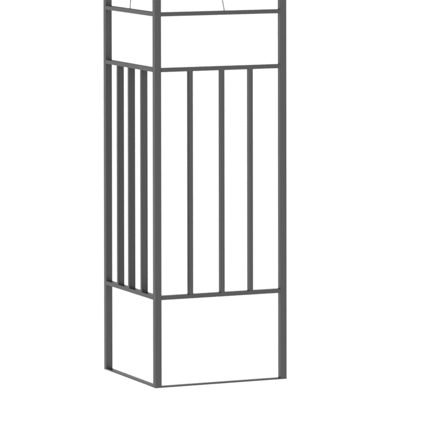 3 x 3m Outdoor Steel Gazebo with 2 Tier Roof, Garden Gazebo Patio Canopy Marquee Shelter with Decorative Steel Frame - Grey