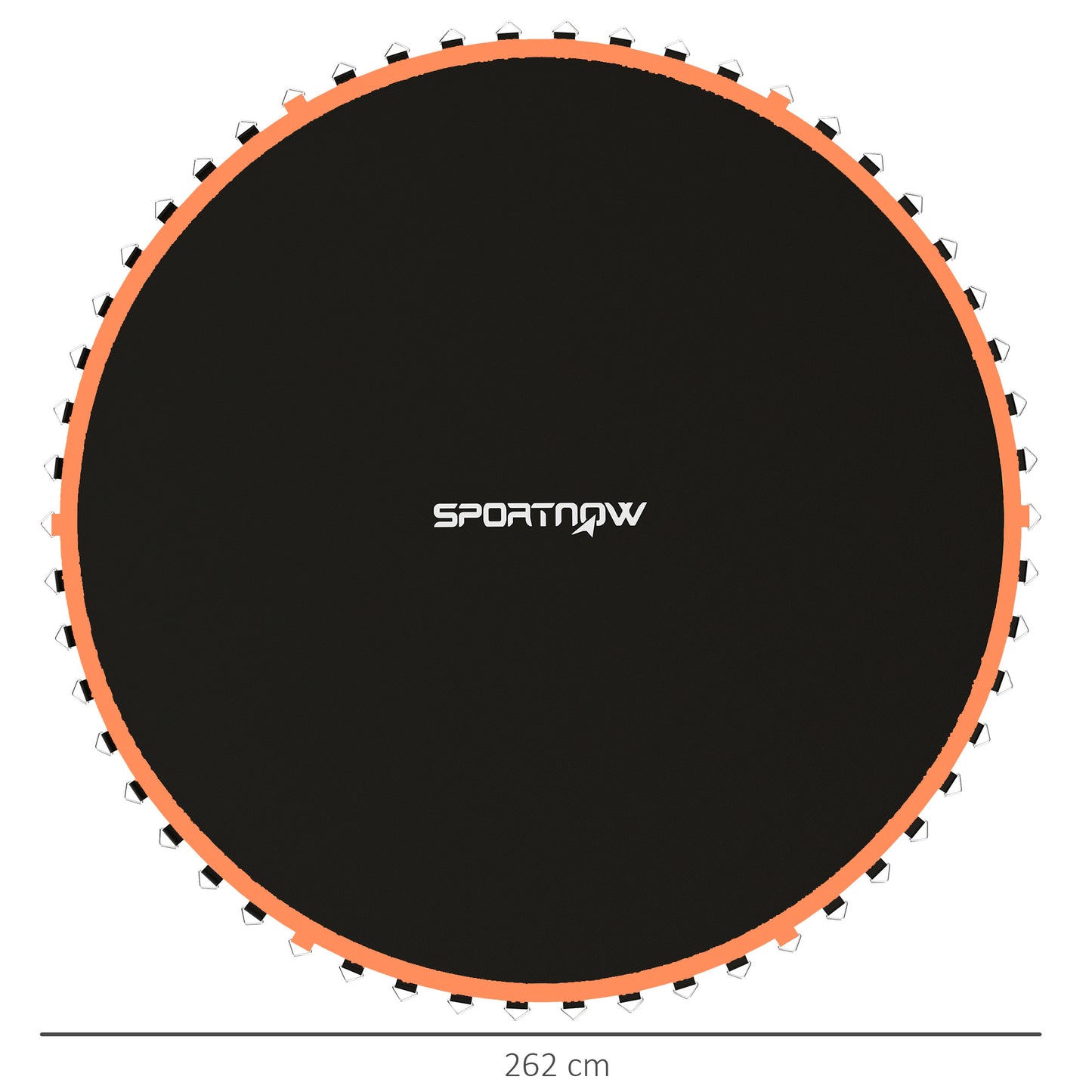 Trampoline Replacement Mat with Spring Pull Tool, 54 V-Hooks, for 10ft Trampoline using 14cm Springs, Orange