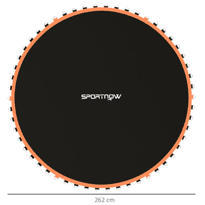 Trampoline Replacement Mat with Spring Pull Tool, 54 V-Hooks, for 10ft Trampoline using 14cm Springs, Orange