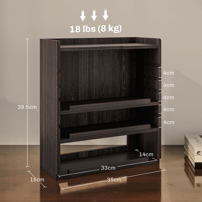 Four-Tier Desktop Organiser - Dark Brown