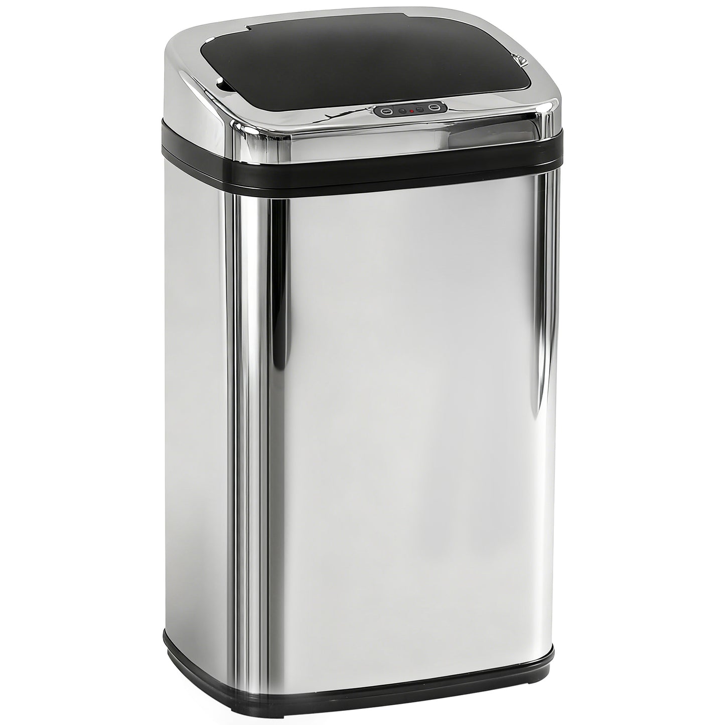 30L Stainless Steel Motion Sensor Lid Bin - Silver Tone