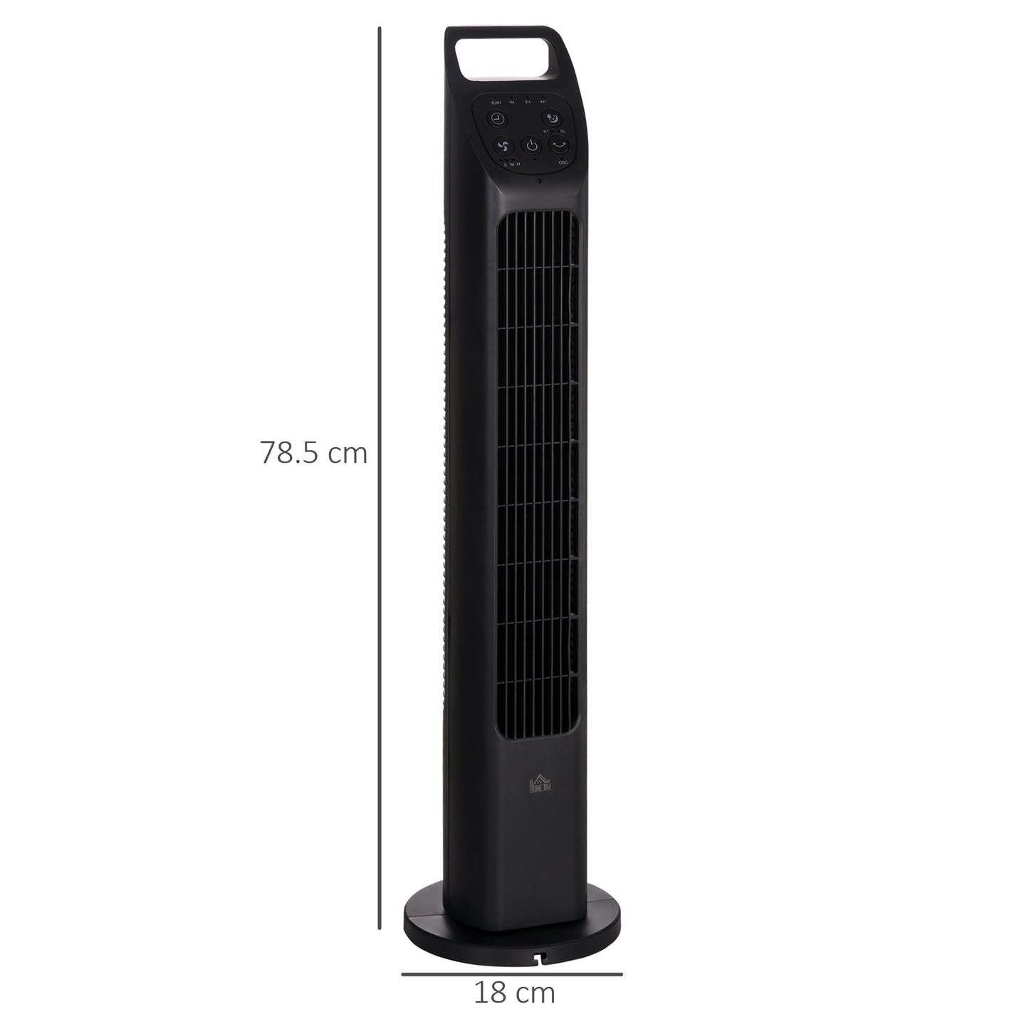 31" Oscillating Tower Fan with Remote Control, 4H Timer, 3 Speed 3 Modes
