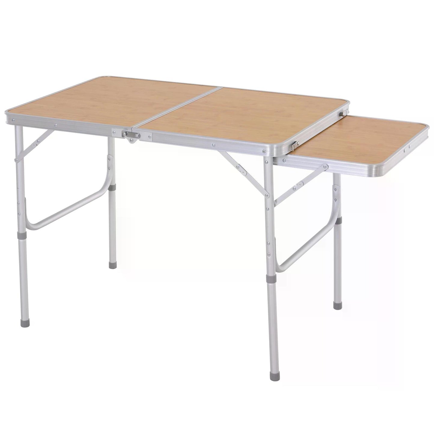 3ft Aluminium MDF-Top Folding Picnic Table Portable Camping Table